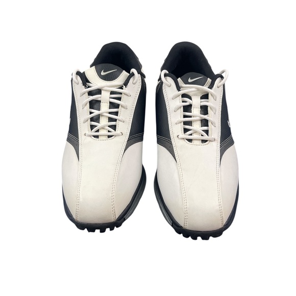Nike Heritage Golf Spike Shoes White Black 418624-101 Men’s Size US 8.5 NWOB - Picture 2 of 6
